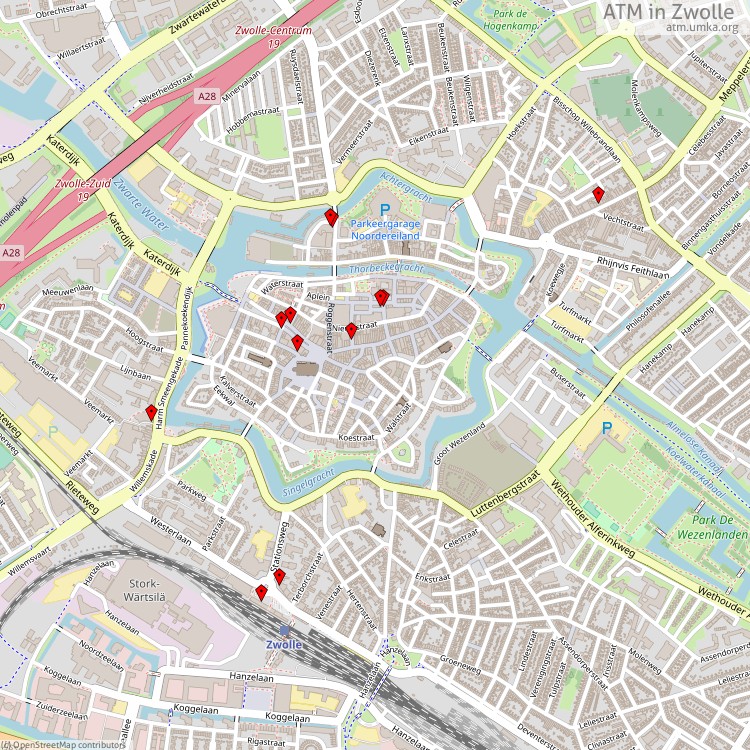 ATM Zwolle - map of cash machines